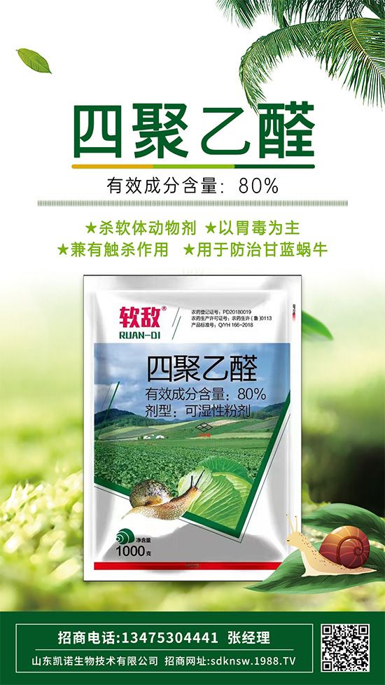 防治蔬菜蝸牛，四聚乙醛這樣使用，殺蟲效果沒得說！