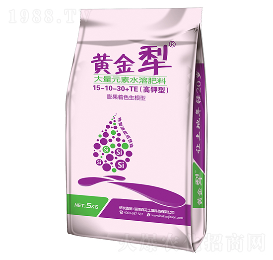 高鉀型大量元素水溶肥15-10-30+TE-黃金犁-百花集團(tuán)